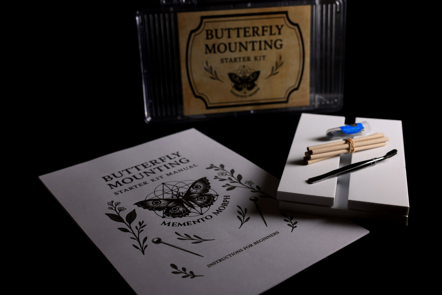 Butterfly Mounting - Starter Kit Manual with 4 specimens